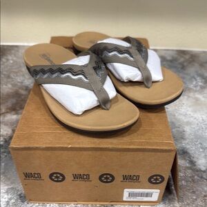 Spenco Women’s Sandals - Tan and Gray